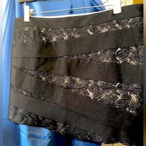 Bebe lace black mini skirt womens dress like new absolutely beautiful new years